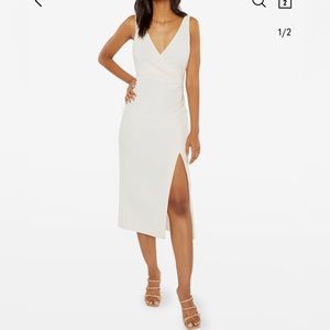 NWT Likely Sazan Sleeveless White Midi Dress, size 10